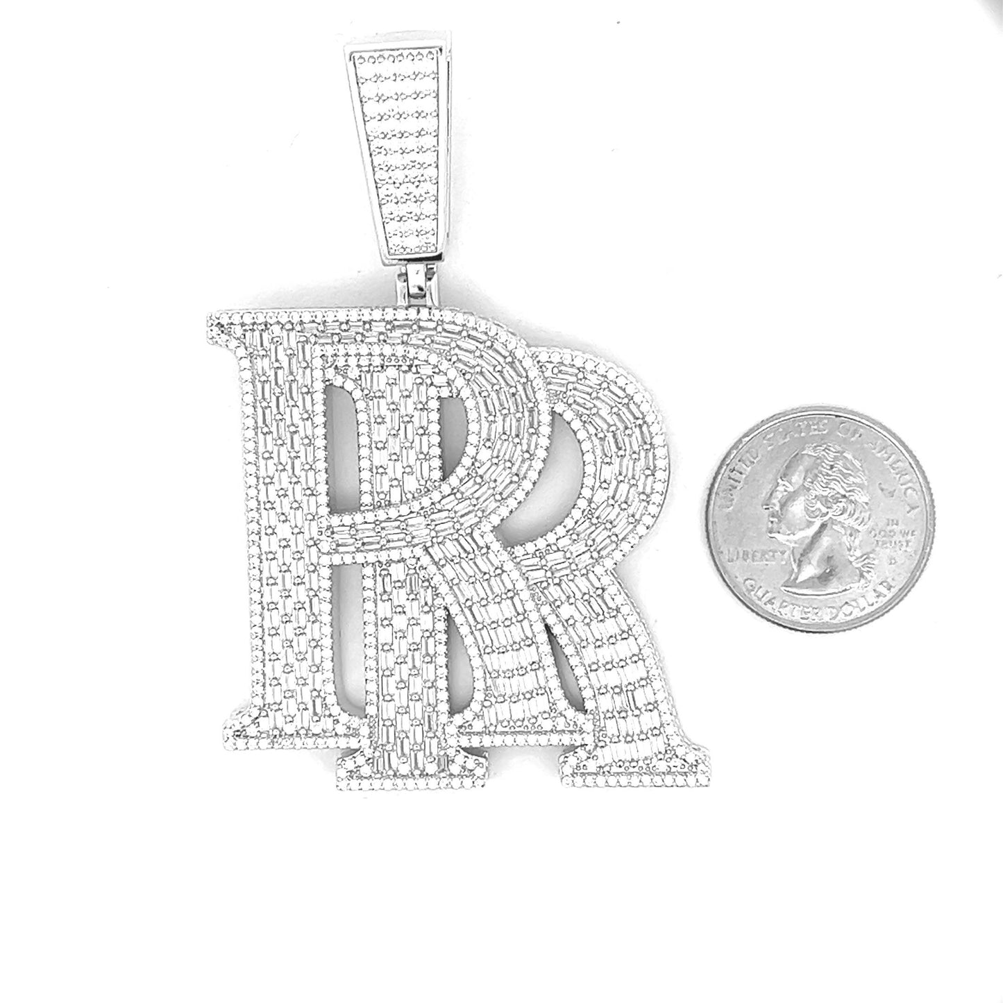 BRP-102 Brass Initial Pendant