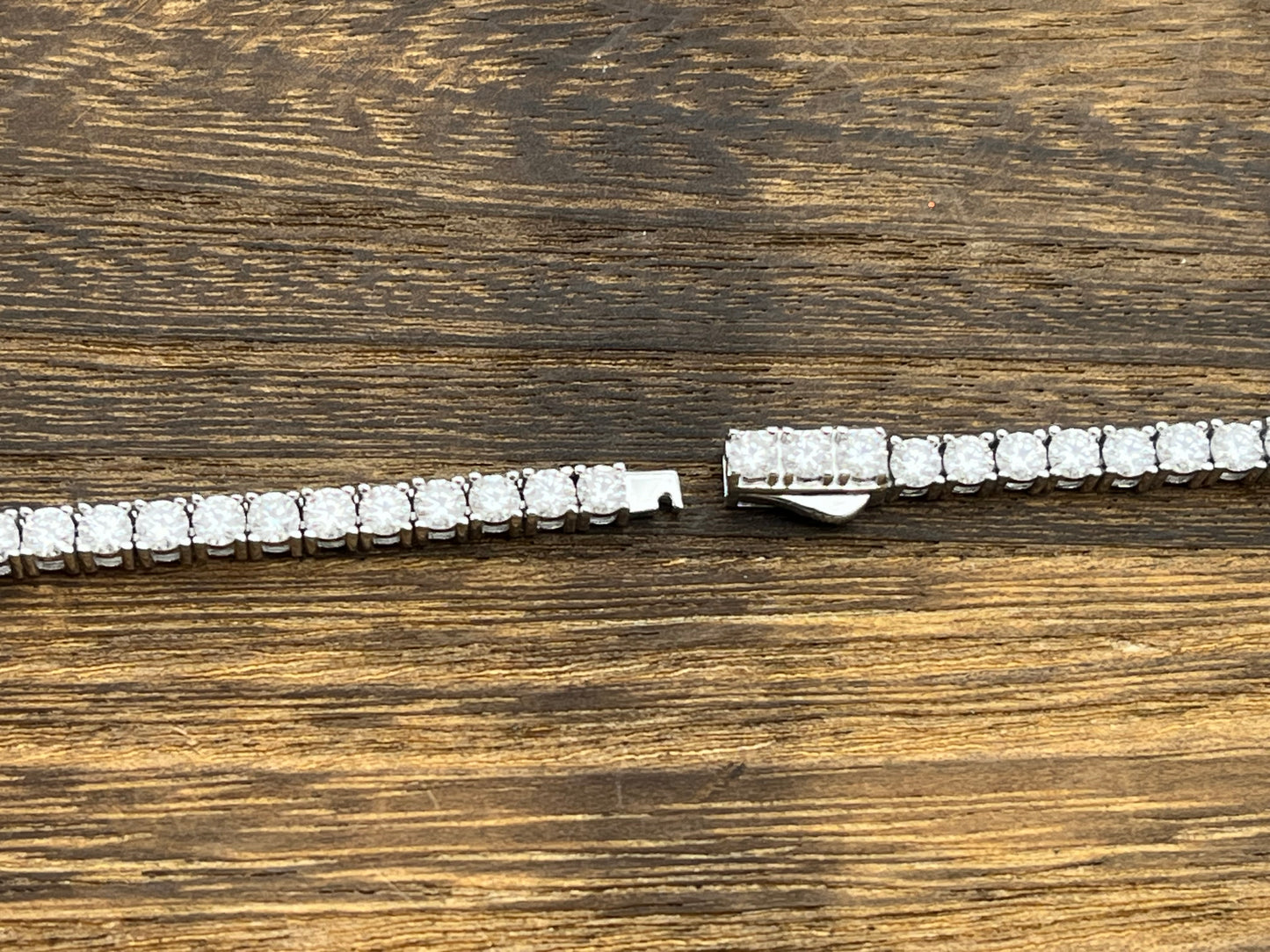 2.5mm Tennis Moissanite Silver Bracelet Net price
