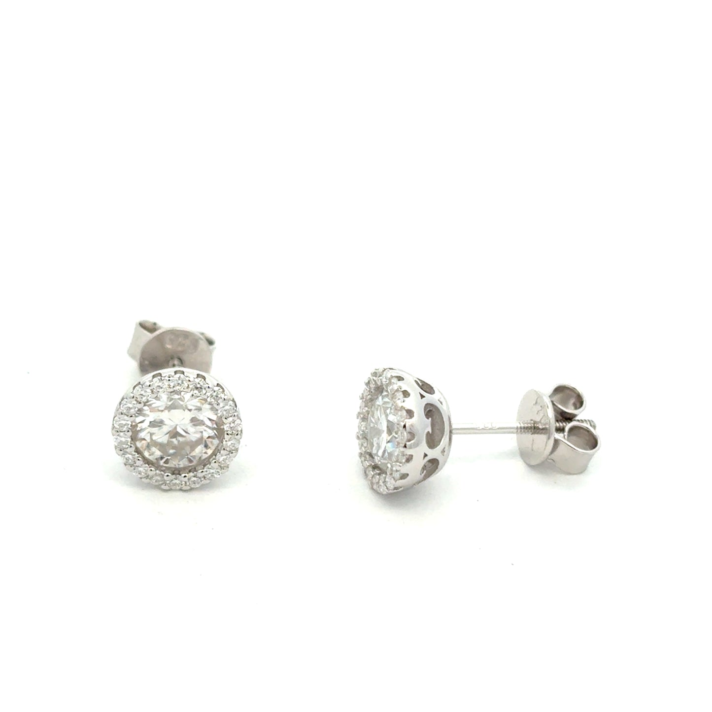 MEW-642-B (Moissanite Stone Earring)