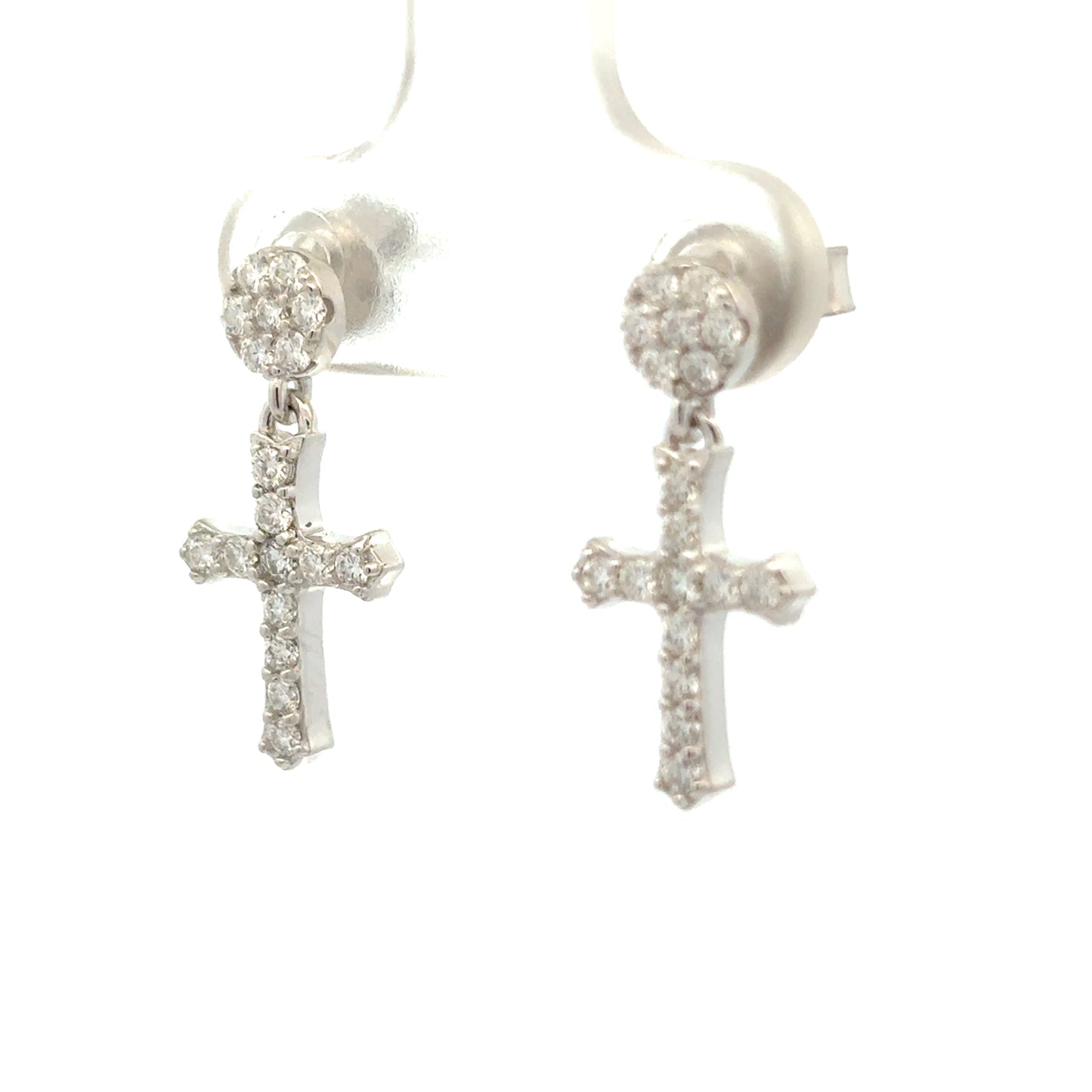 MEW-645 * push back (Moissanite Stone Earring)