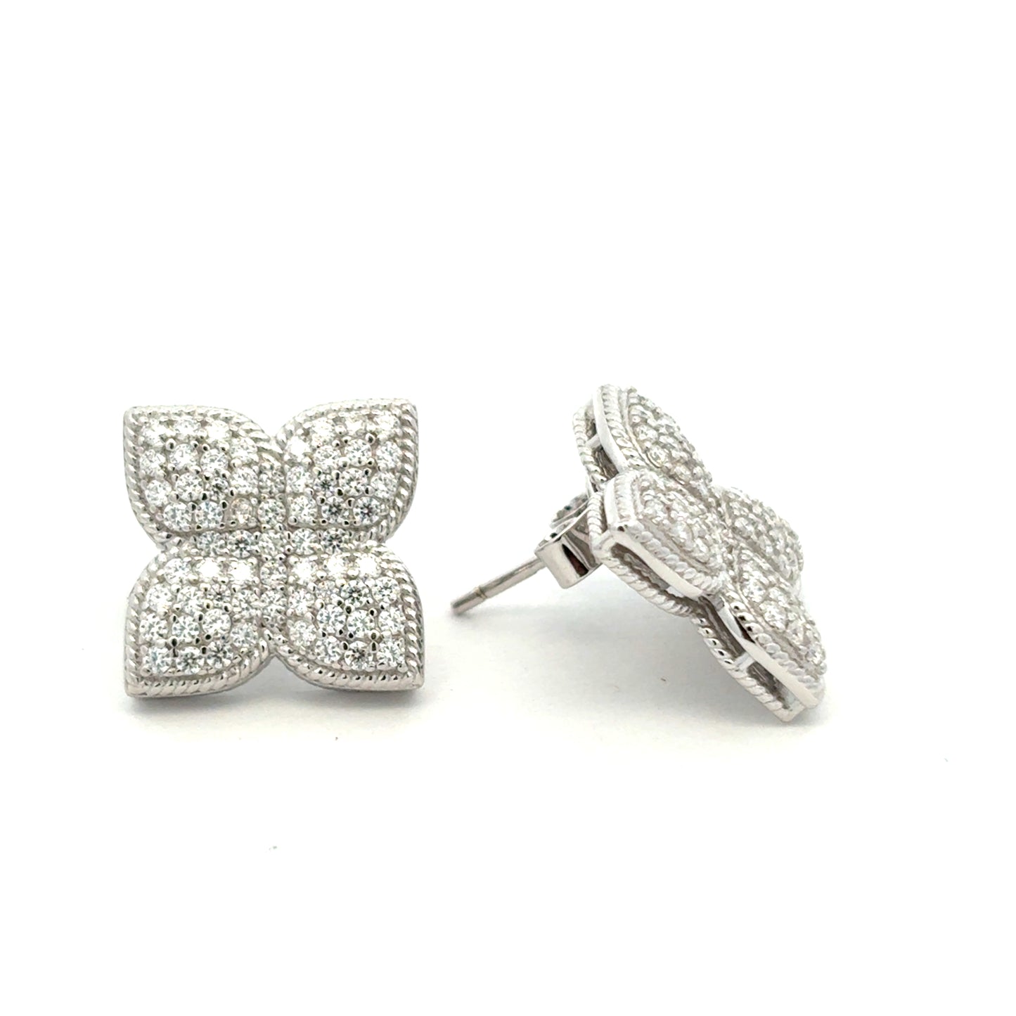 MEW-696 * push back (Moissanite Stone Earring)