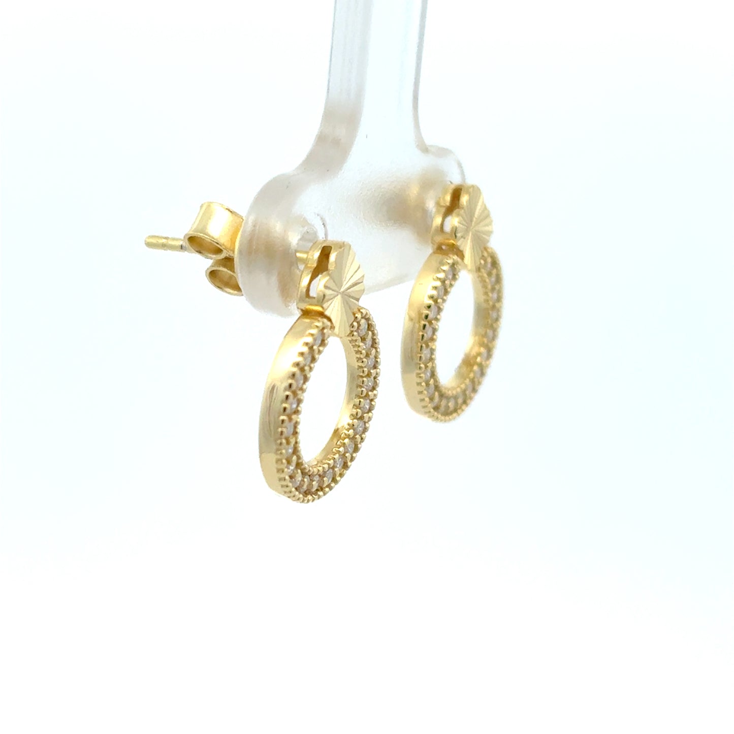 MEW-725 * push back (Moissanite Stone Earring)