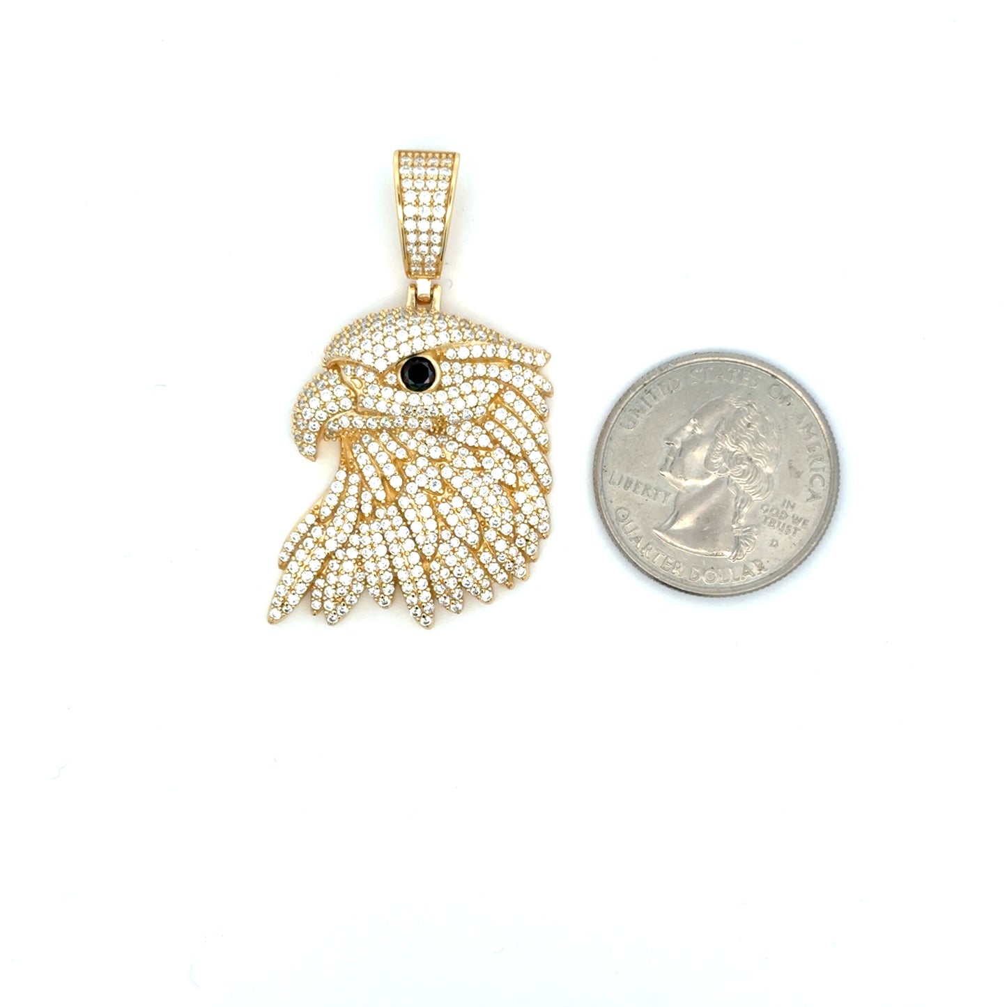 MP-112 (Moissanite Eagle Pendant)