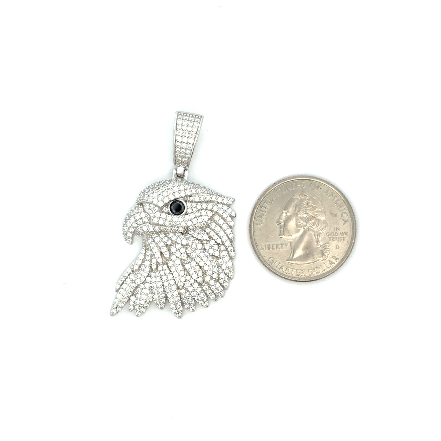 MP-112 (Moissanite Eagle Pendant)