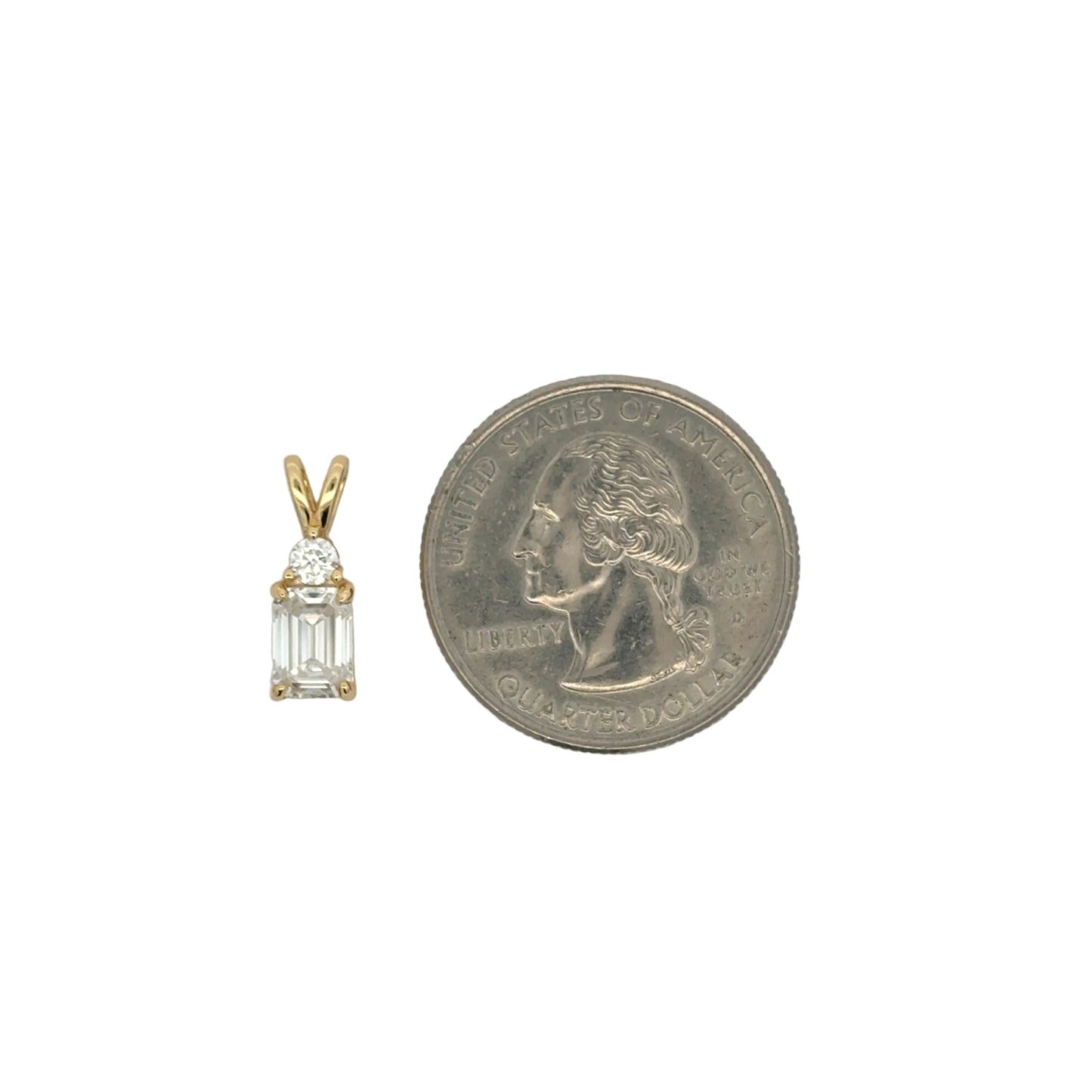 MPM-16 (Colgante de piedra cruzada de plata con moissanita)