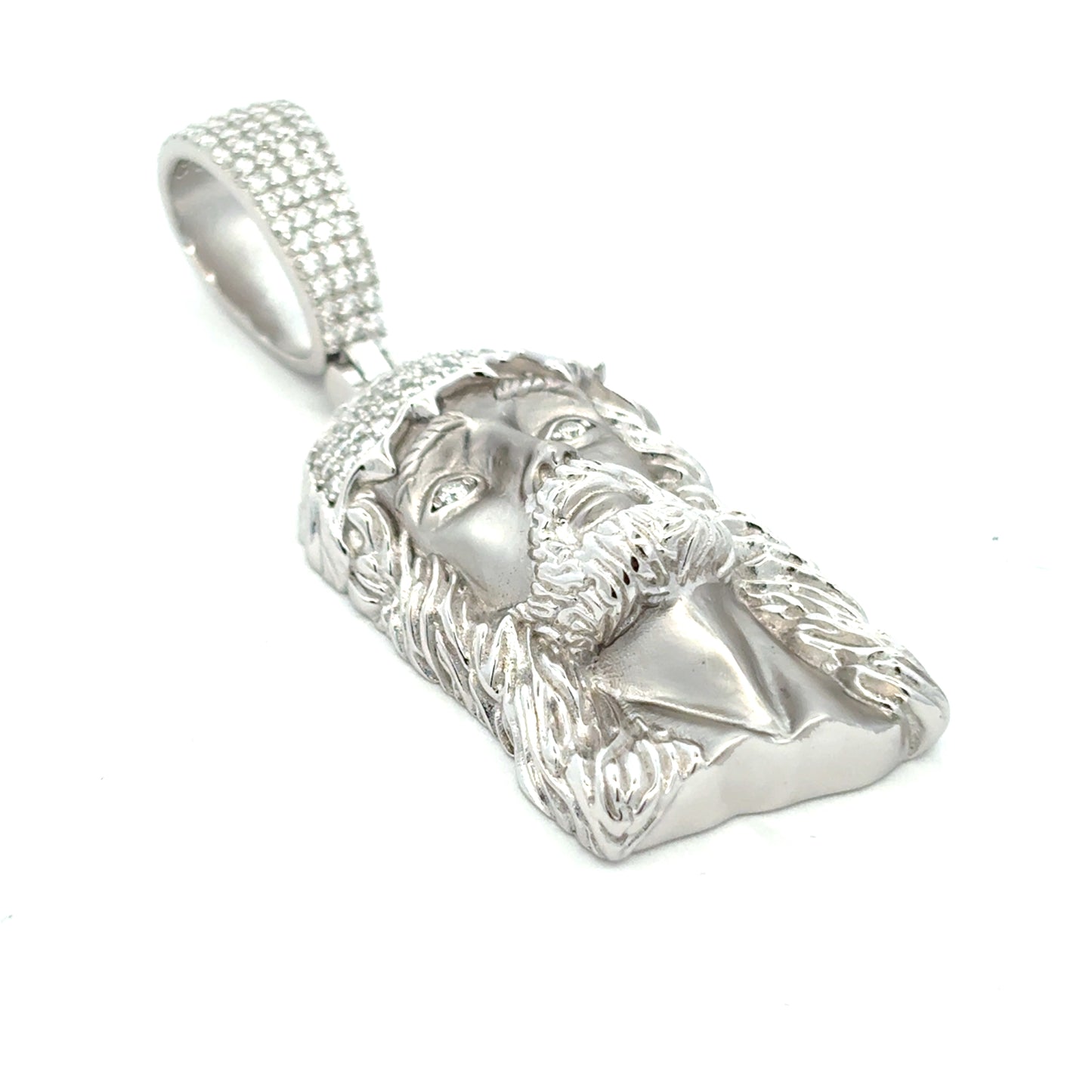 MP-132 * (Moissanite Stone Silver Pendant)