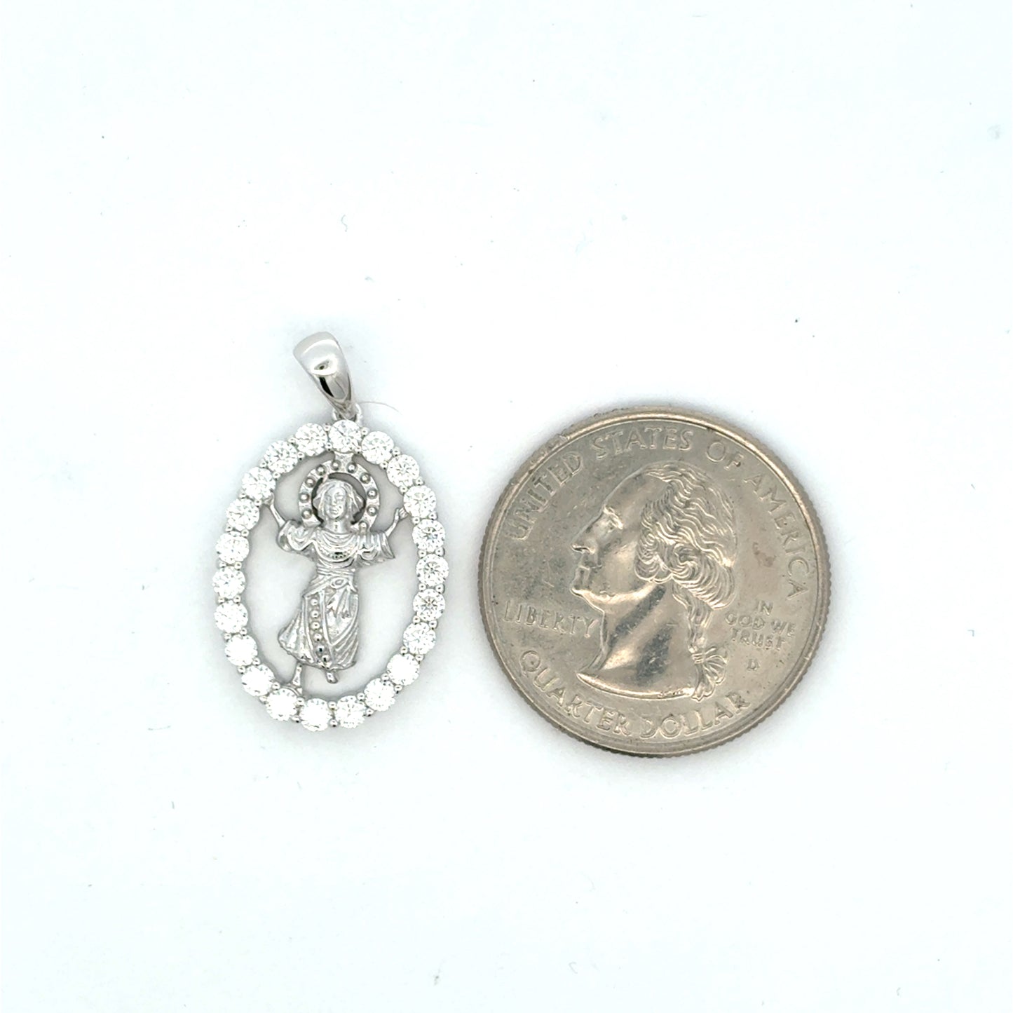 MPM-13 (Colgante de plata con piedra de moissanita)