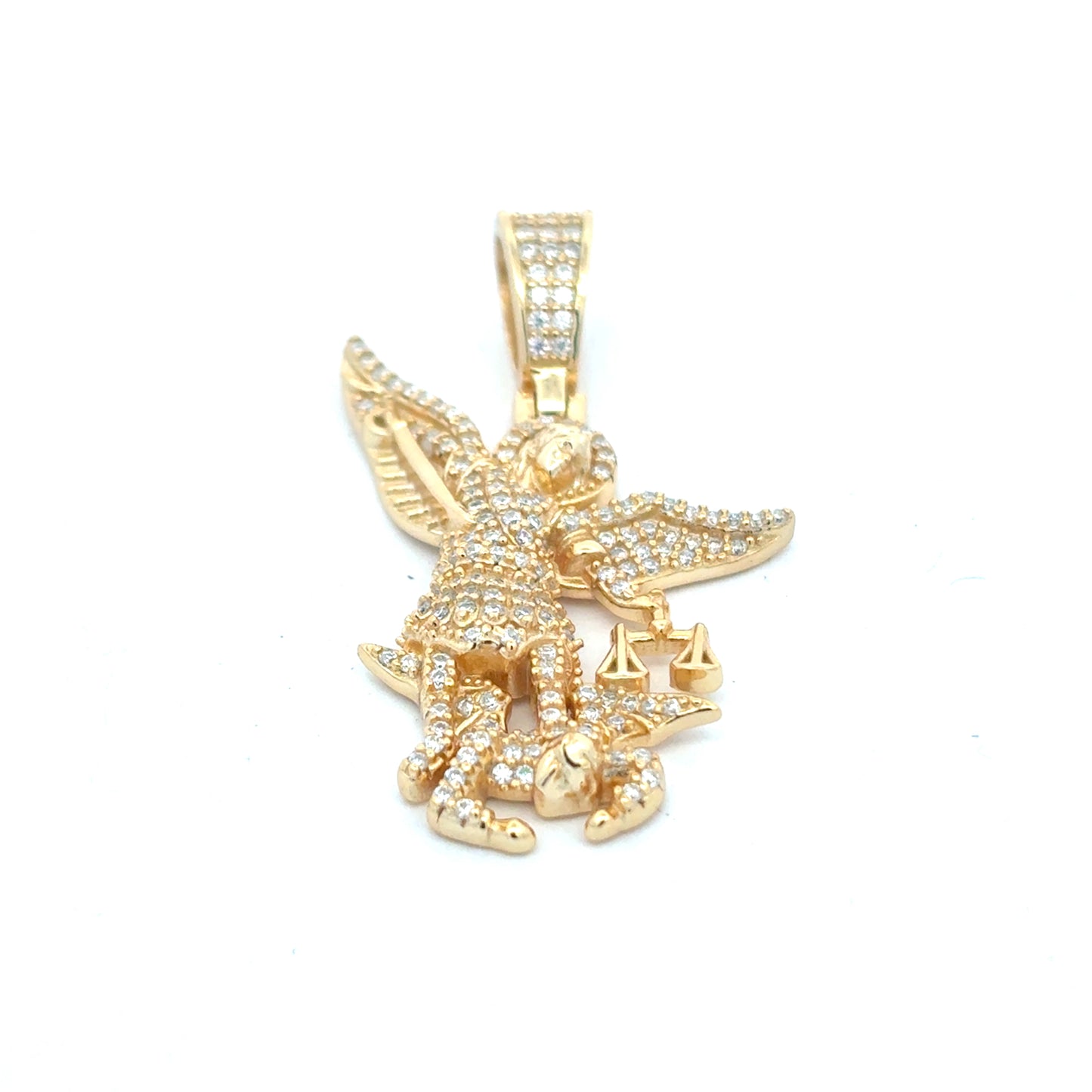MP-30 (Moissanite Silver St. Michael Pendant)