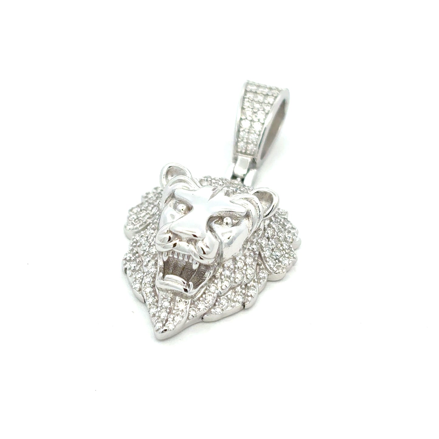 MP-43 (Moissanite Silver Lion-Head Pendant)