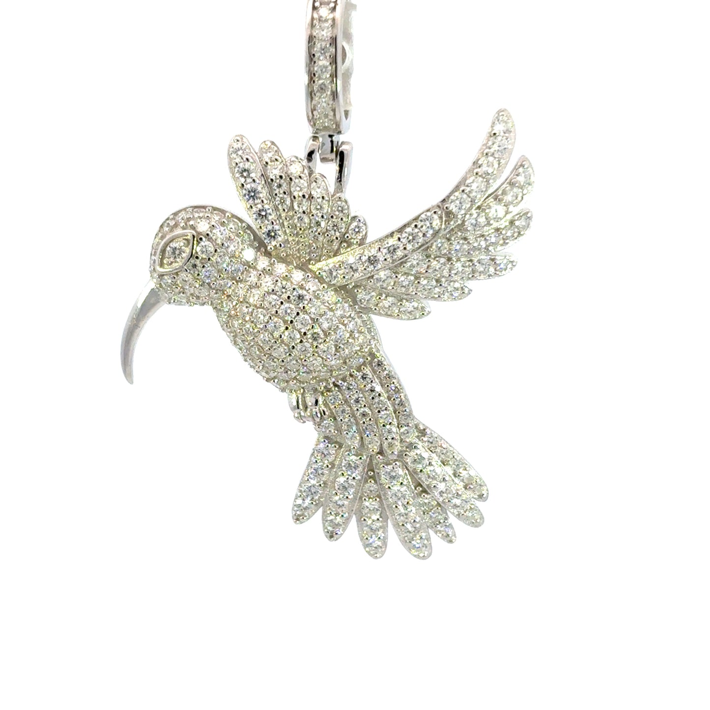 MPM-16 (Colgante de piedra cruzada de plata con moissanita)