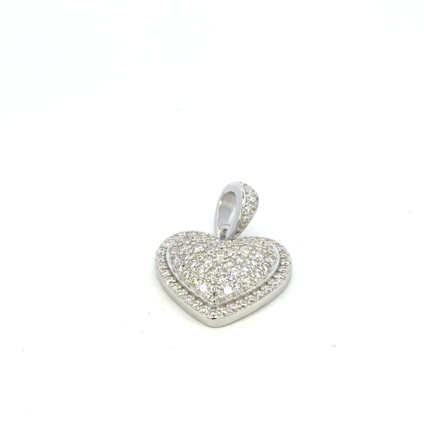 MPM-16 (Colgante de piedra cruzada de plata con moissanita)