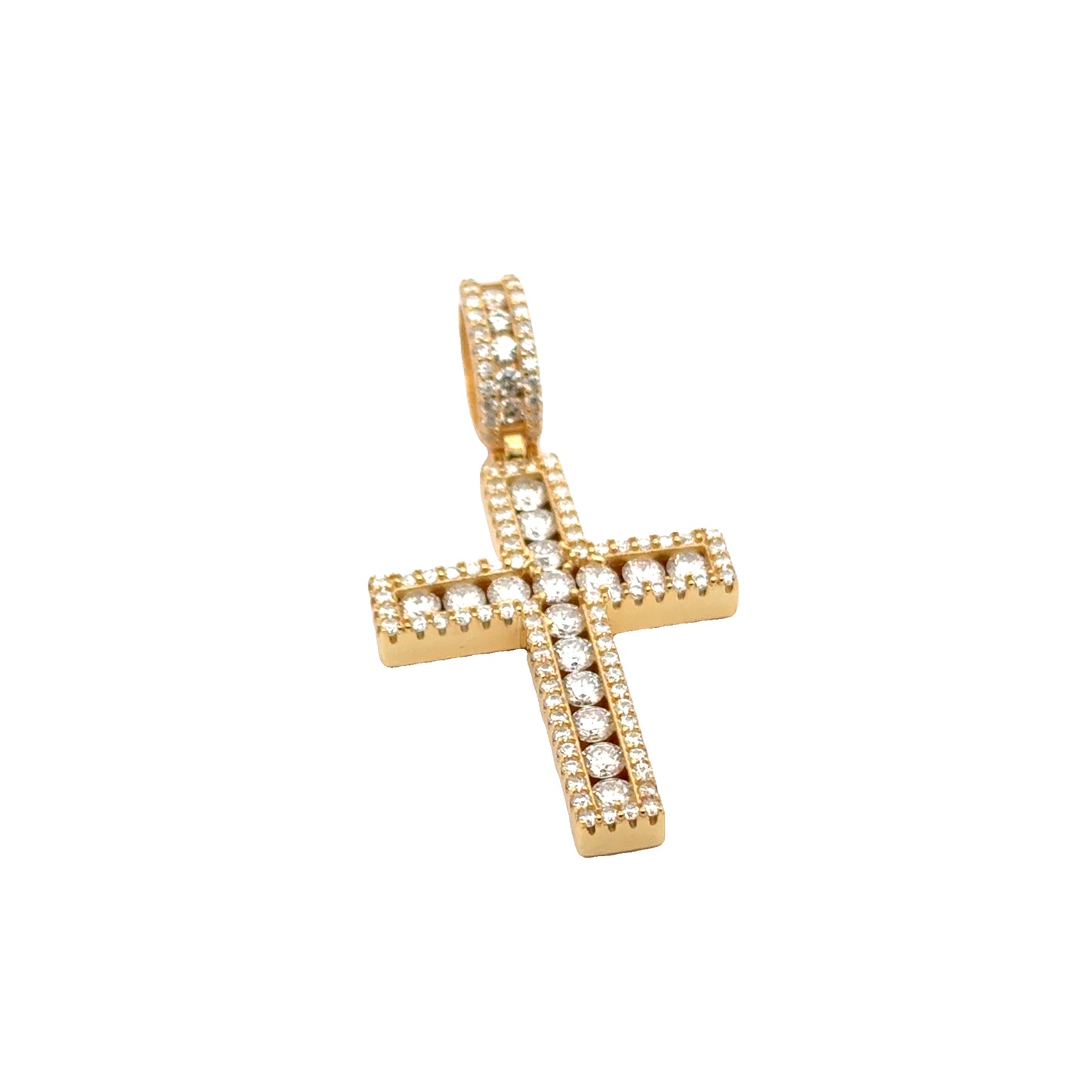 MP-51 (Moissanite Silver Cross Pendant)