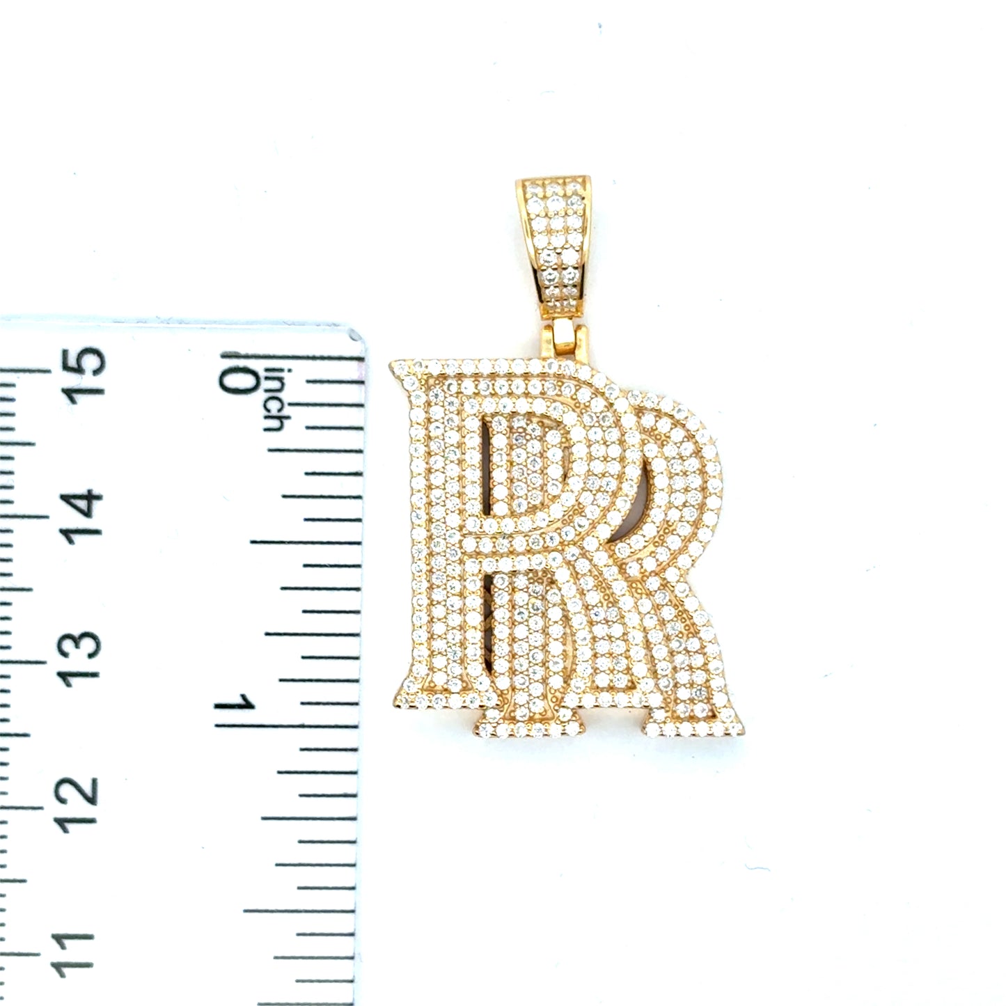 MP-52 (Moissanite R's Silver Pendant)