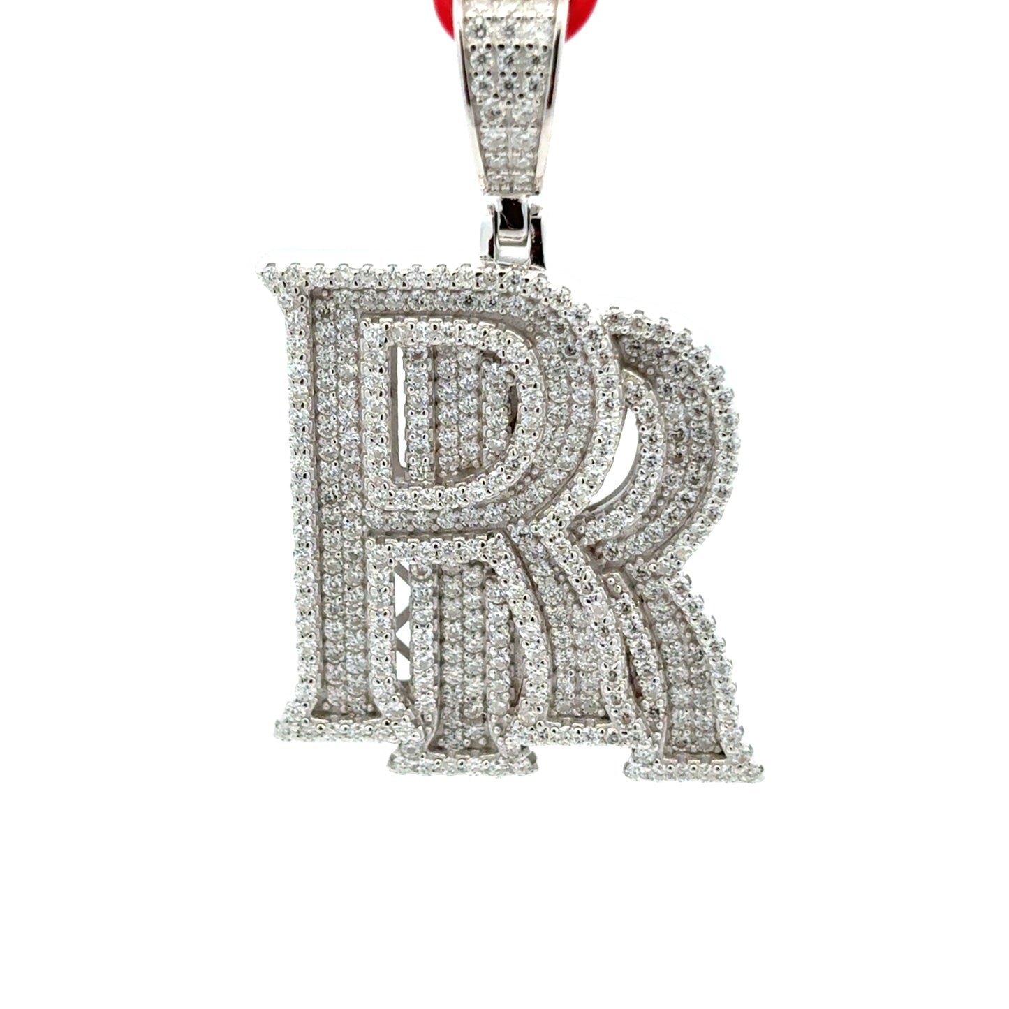 MP-52 (Moissanite R's Silver Pendant)