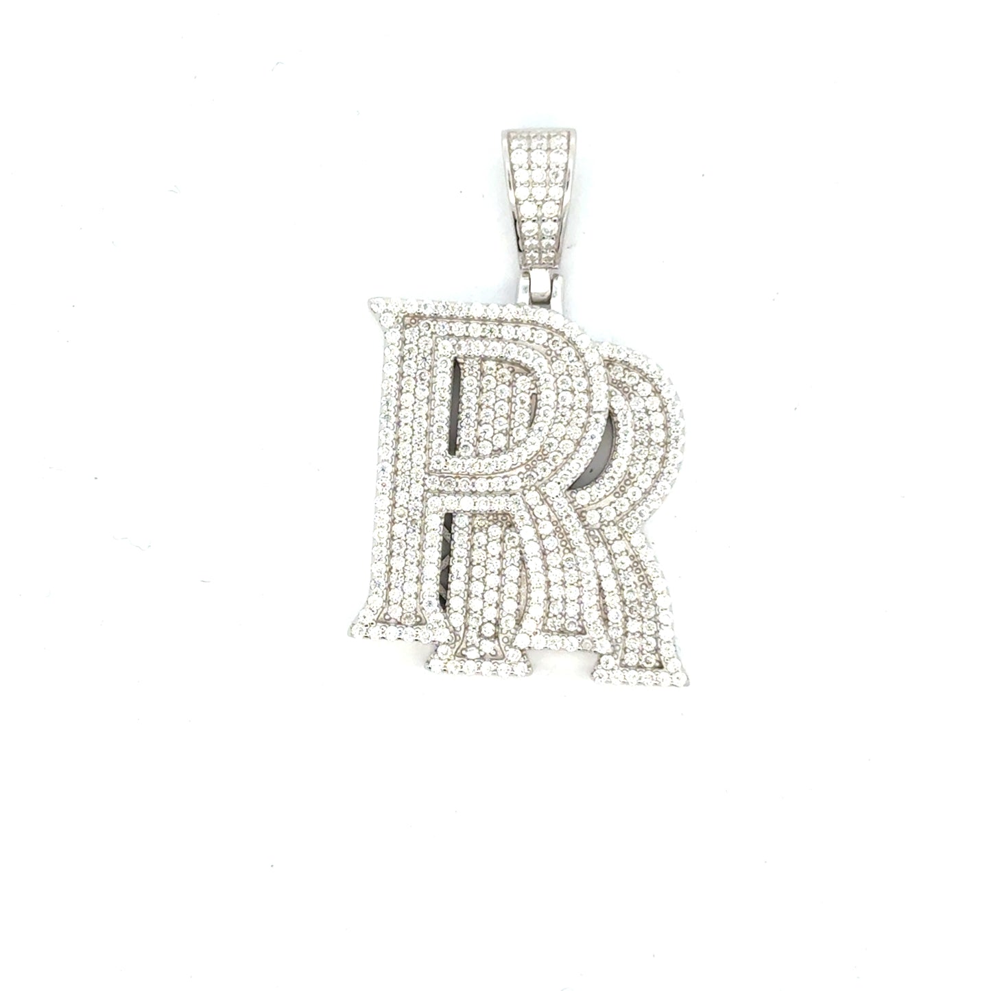 MP-52 (Moissanite R's Silver Pendant)