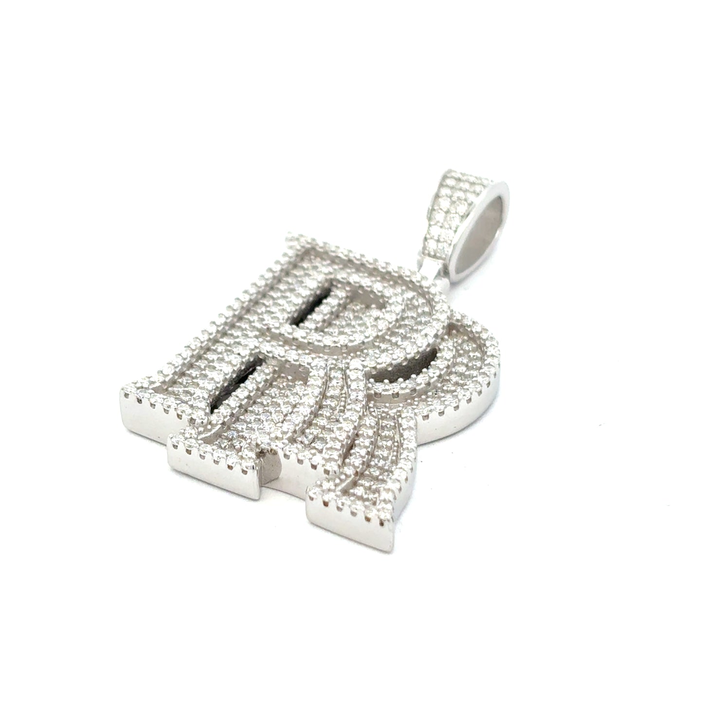MP-52 (Moissanite R's Silver Pendant)