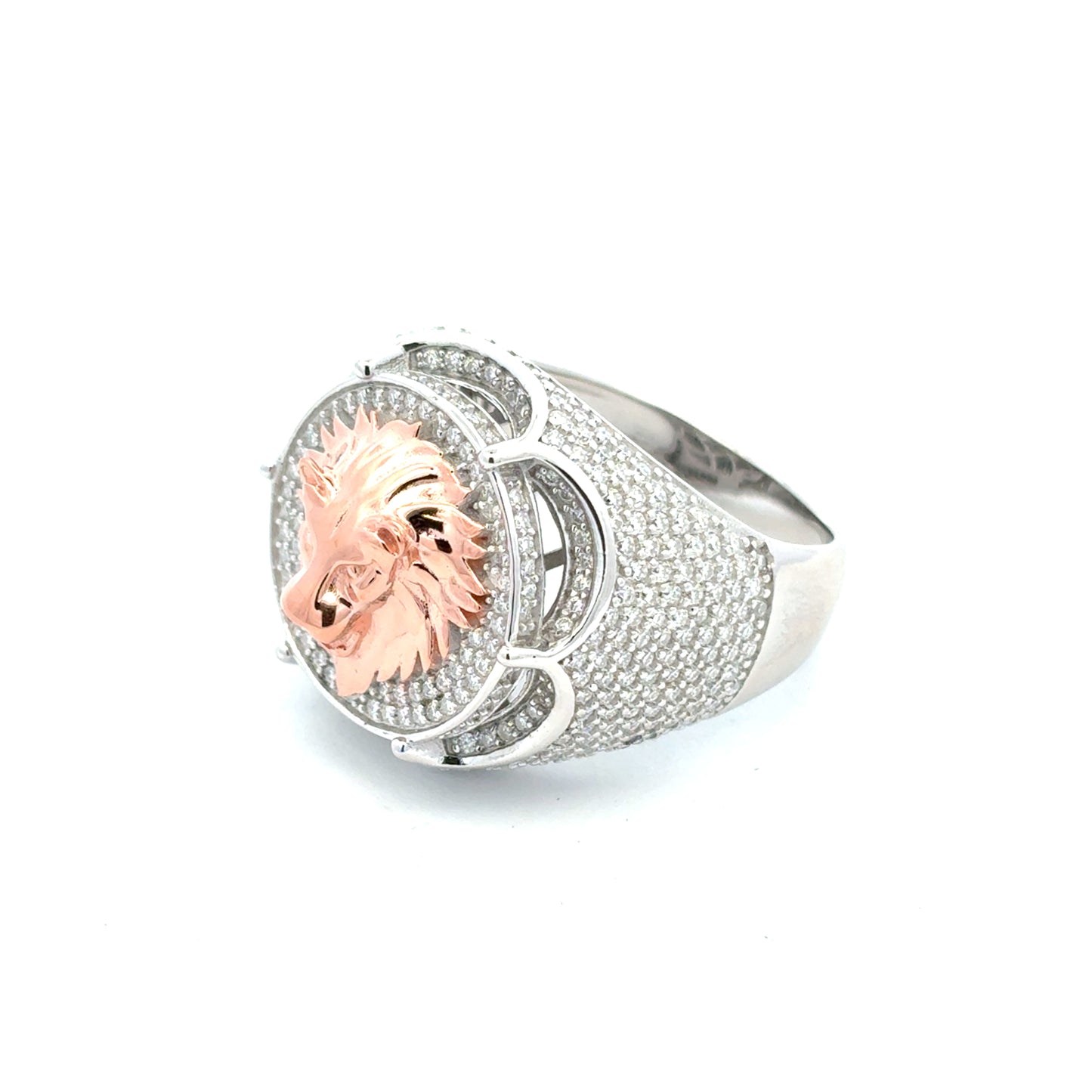 MRM-08 (Moissanite Stone Lion-Head Ring)