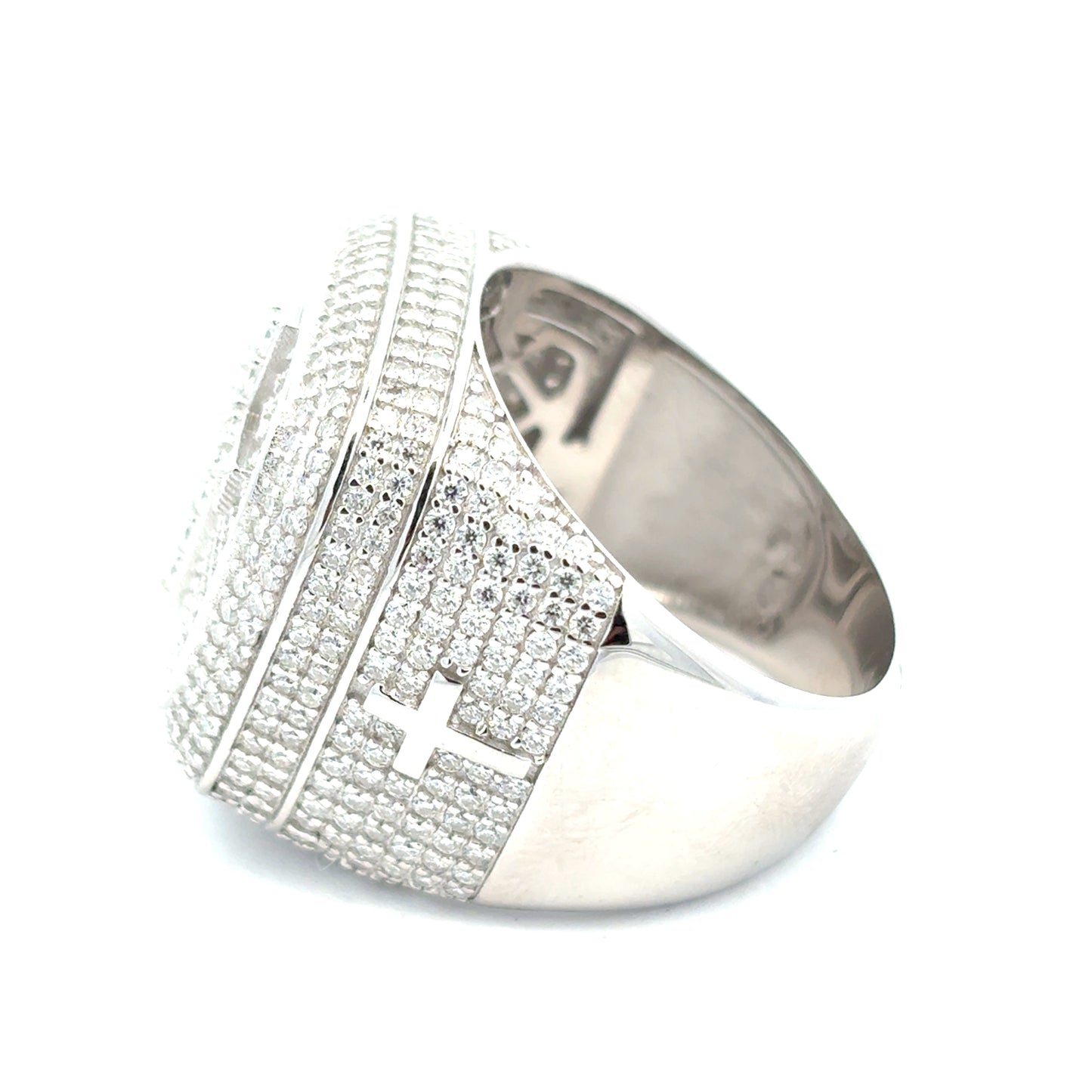 MRM-2 (Anillo de piedra moissanita para hombre)