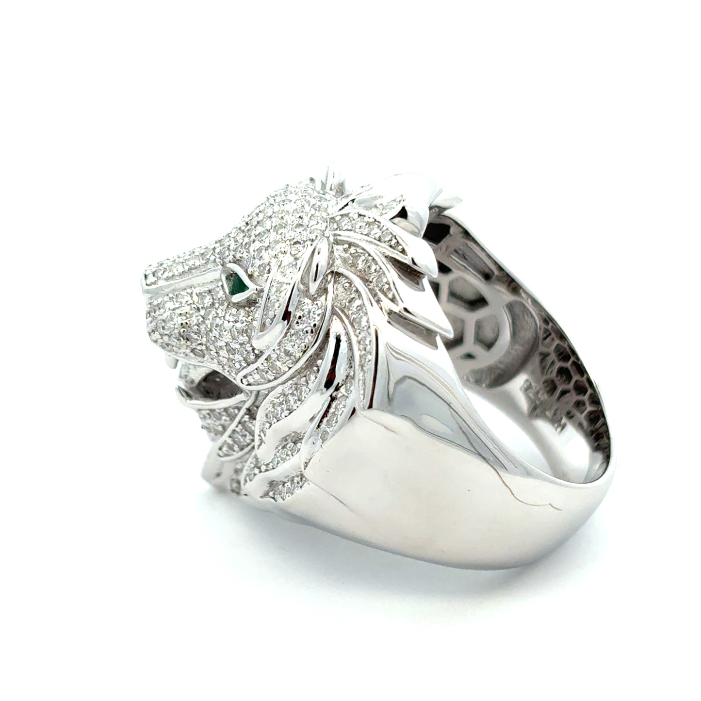MRM-10 (Moissanite Lion Head Ring)
