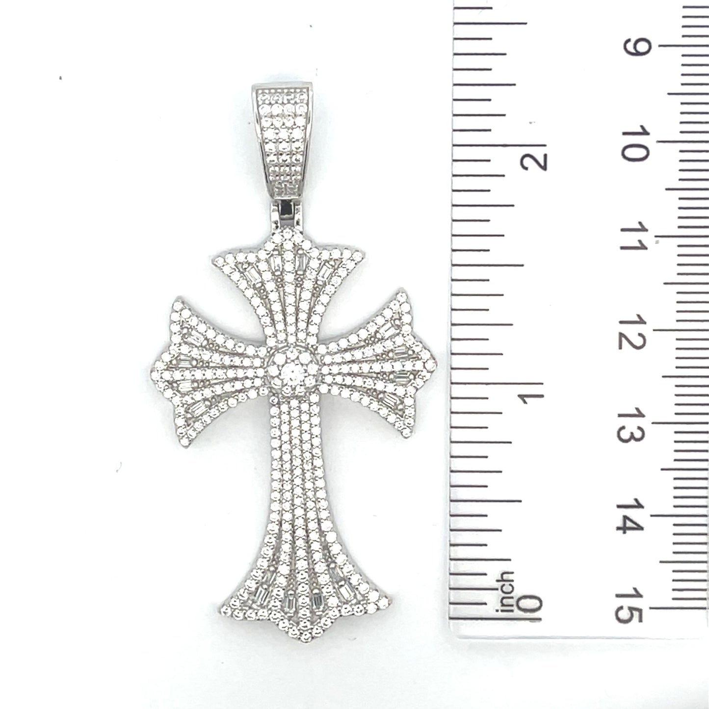 Silver Cross Pendant-STPM-689