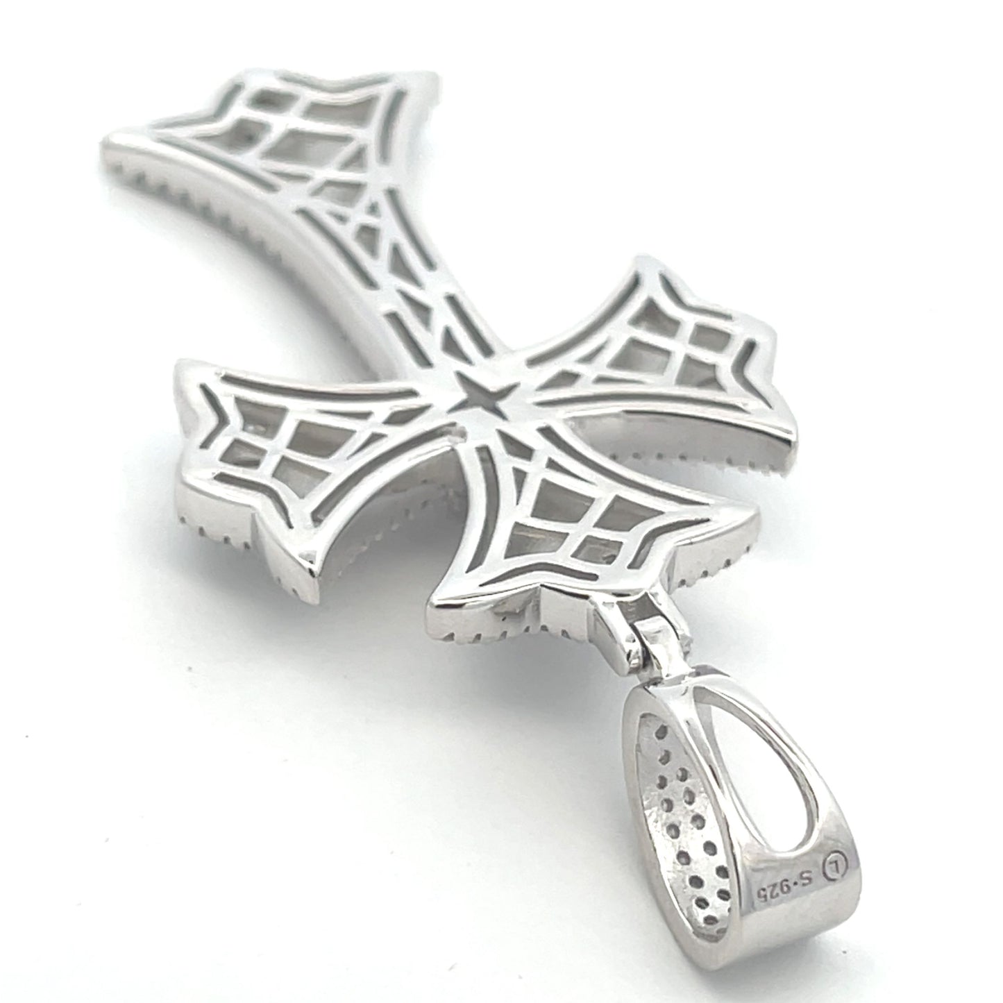 Silver Cross Pendant-STPM-689