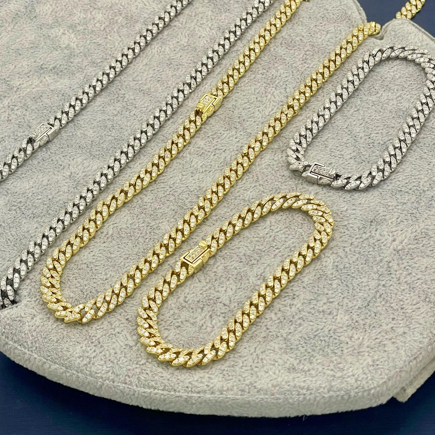 STNB-04 Silver Chain 6mm 7" 7.5" 8" 9" 16" 18" 20" Net Price