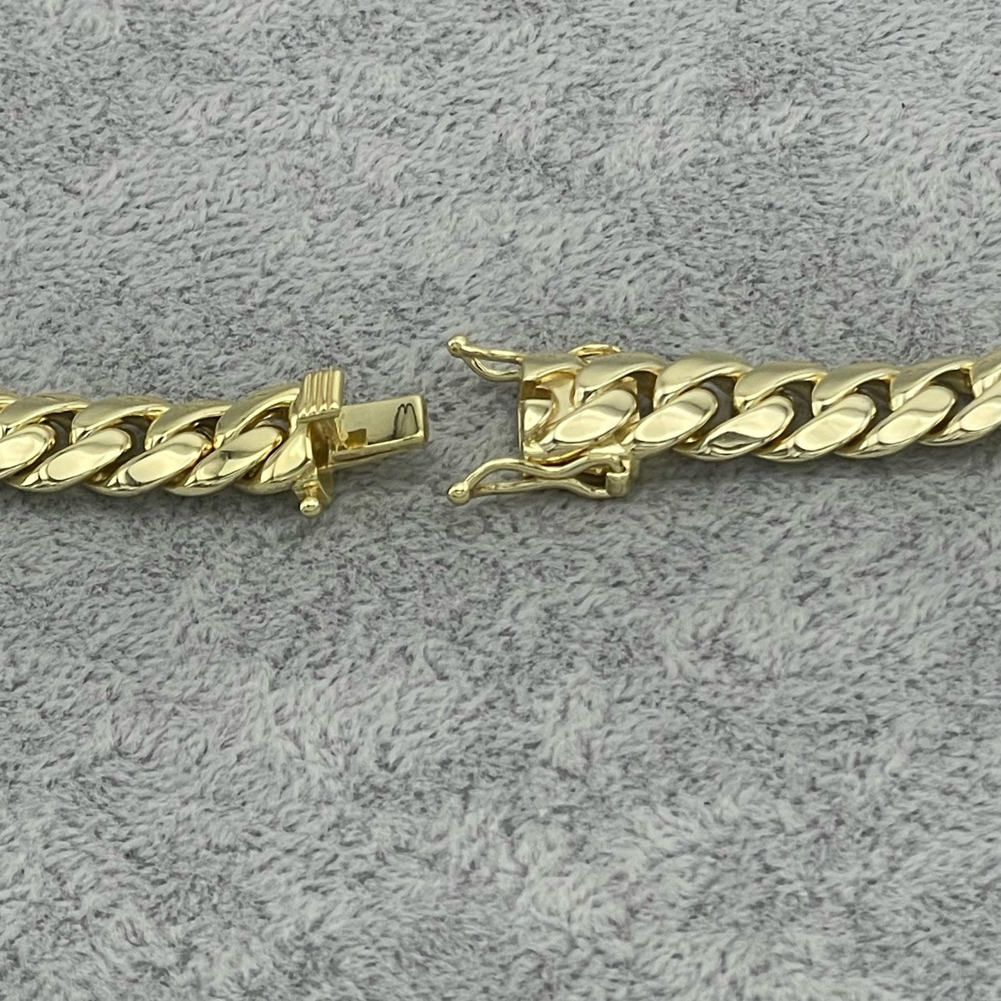 STNB-10 925 Silver Plain Cuban Chain 10mm 18" 20" 22" 24" 7" 7.5" 8"