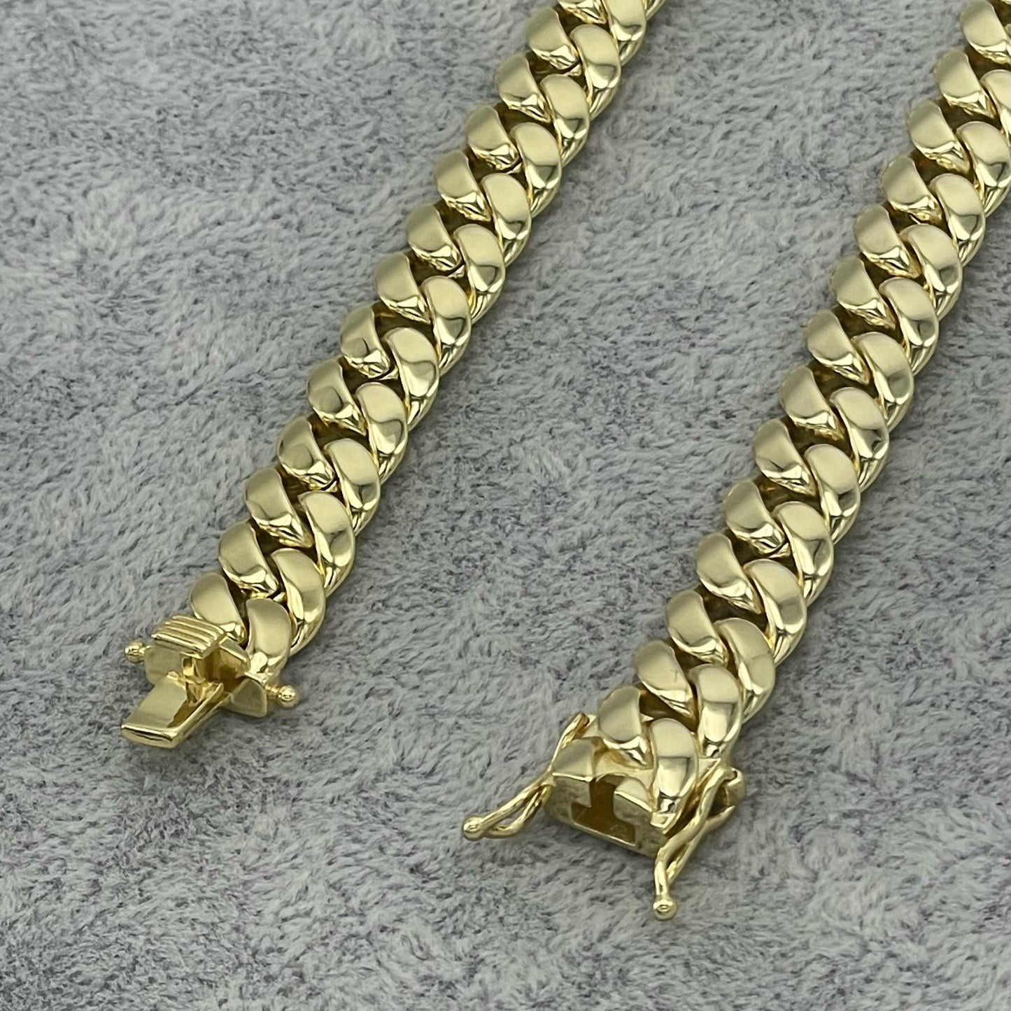 STNB-10 925 Silver Plain Cuban Chain 10mm 18" 20" 22" 24" 7" 7.5" 8"