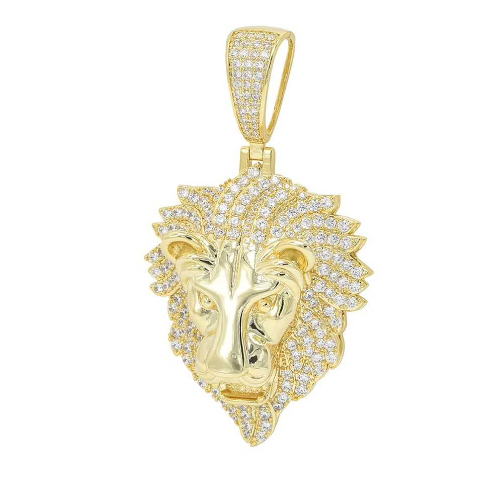 BRP-07 Brass Lion Pendant