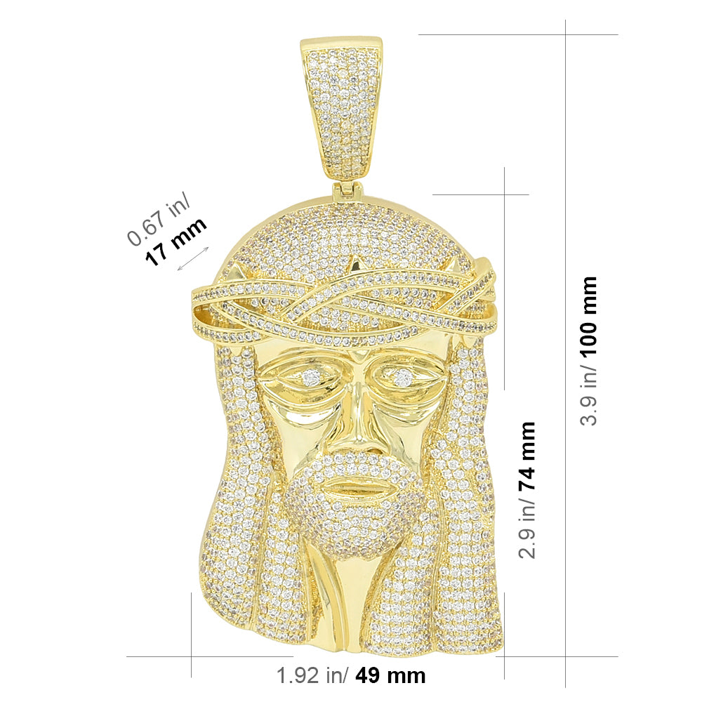 BRP-10 Brass Jesus Christ Pendant