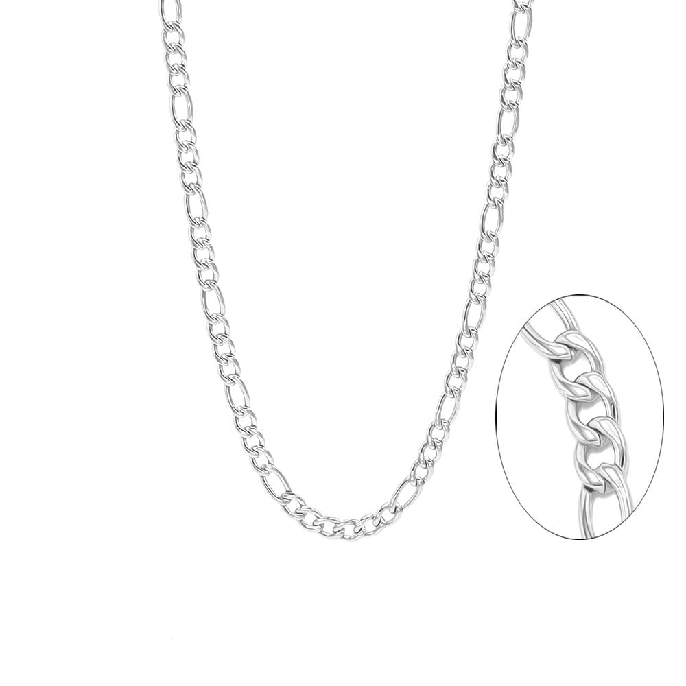 SEC-04 Stainless Steel Figaro Chain 4mm
