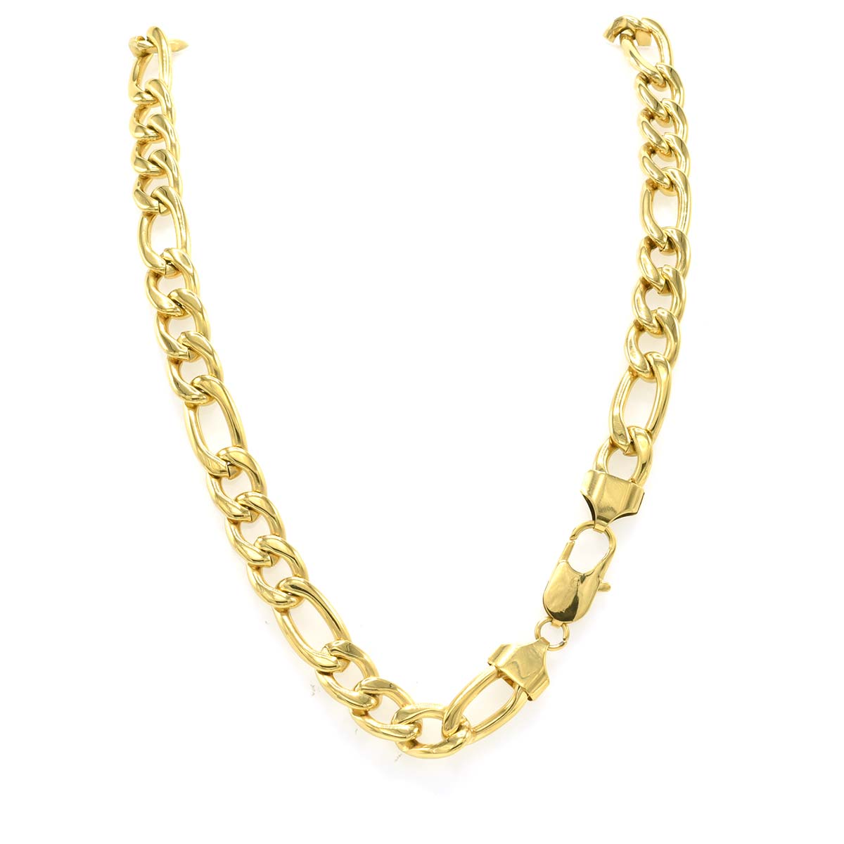 Stainless Steel Figaro Chain 12mm