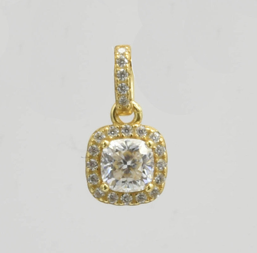 MPW-04 Moissanite Stone Pendant 5X5MM 0.6CT