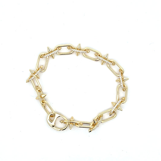 MB-10 * (Moissanite Silver Bracelet 7.5 inch)