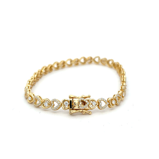 MB-11 (Moissanite Silver Bracelet)