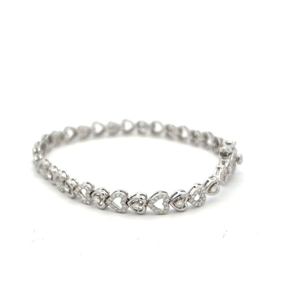 MB-11 (Moissanite Silver Bracelet)