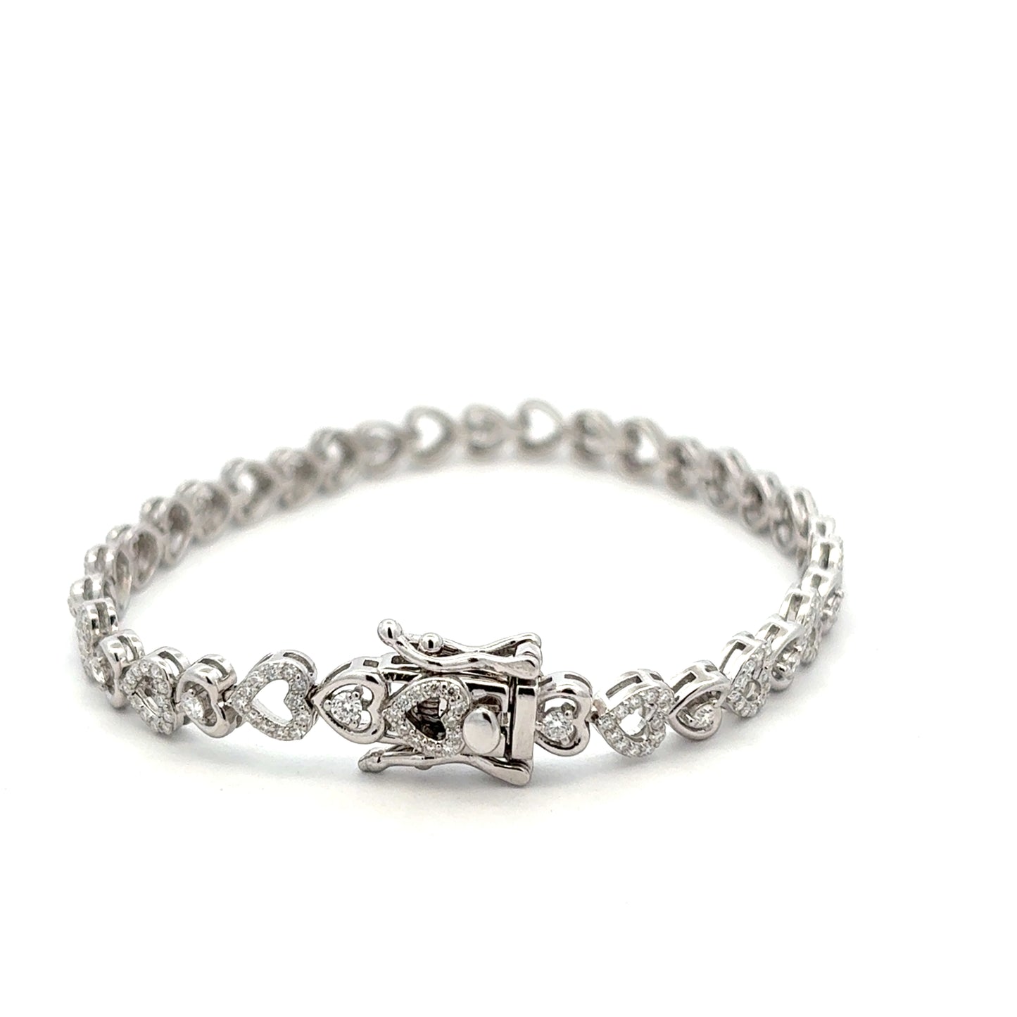 MB-11 (Moissanite Silver Bracelet)