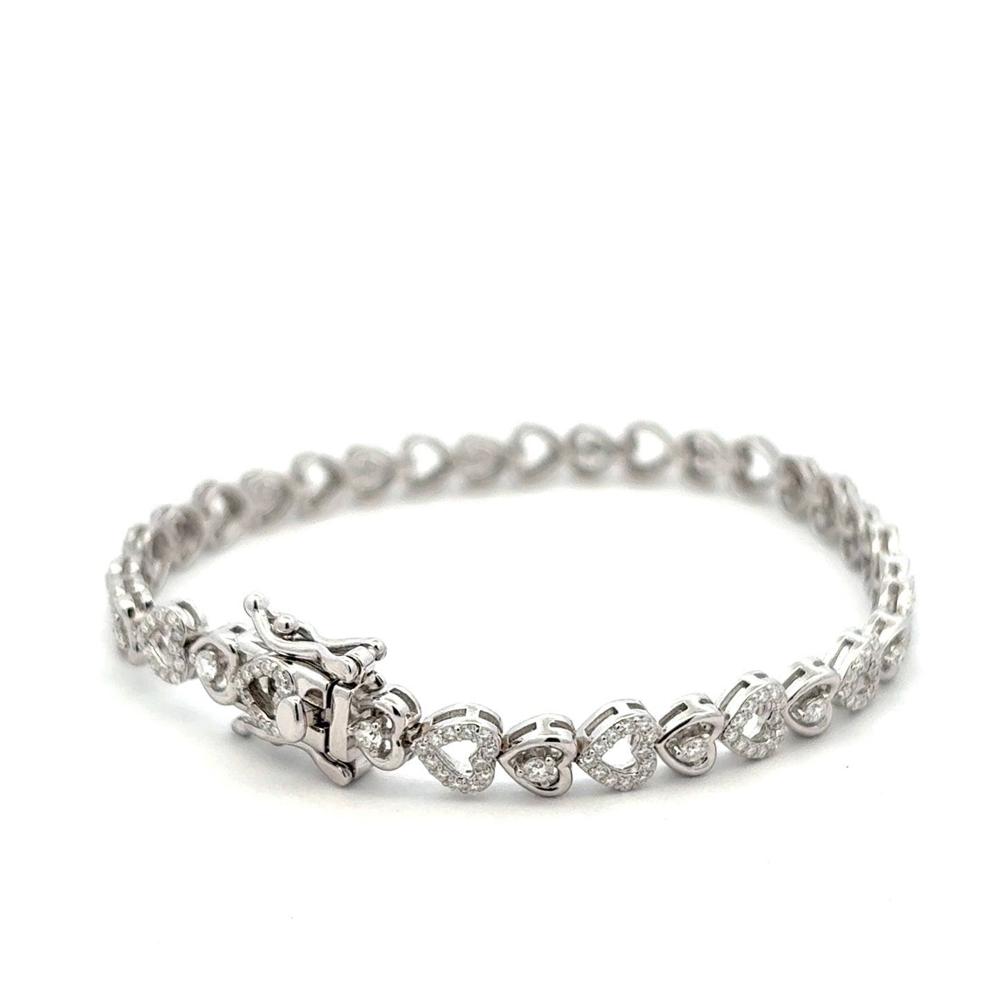MB-11 (Moissanite Silver Bracelet)