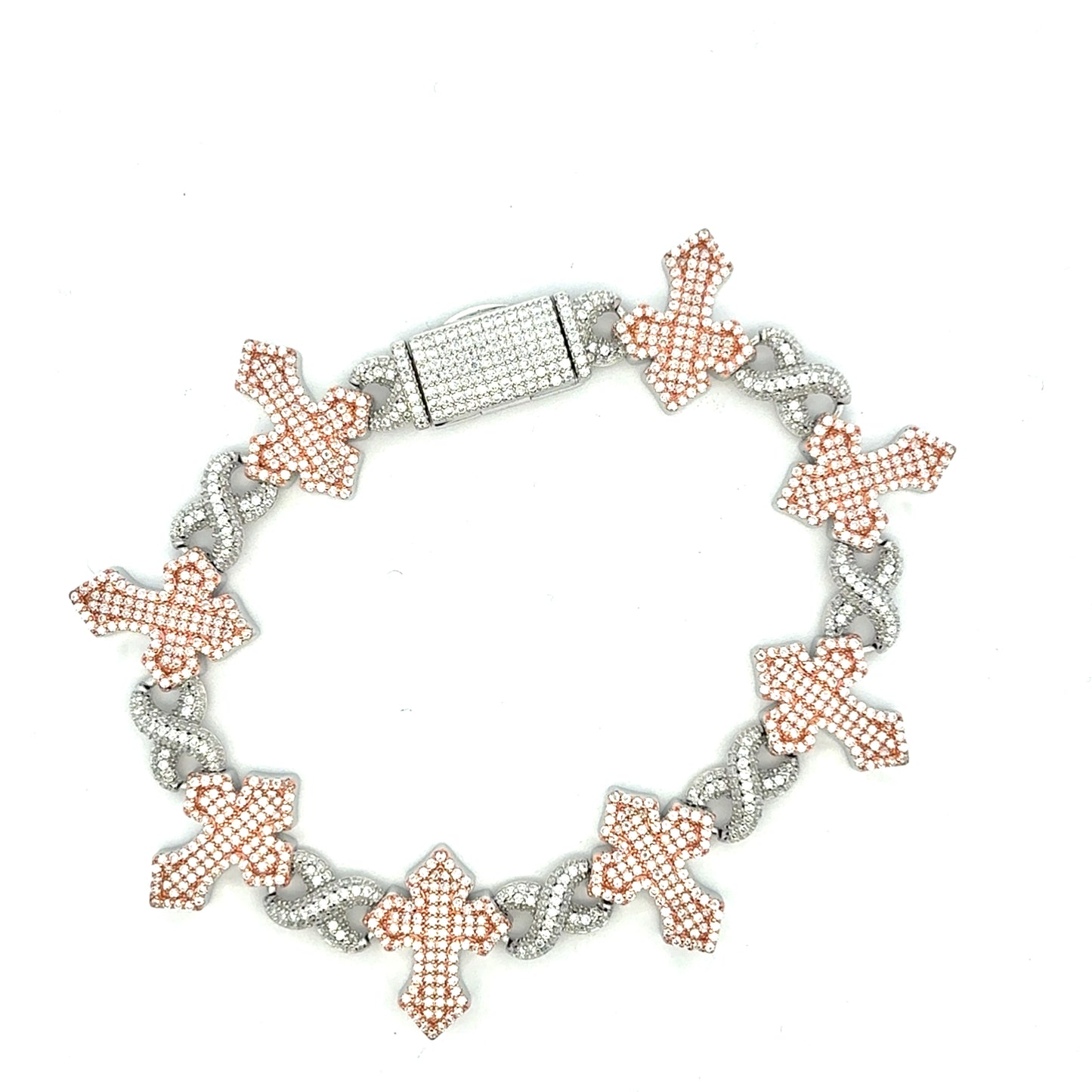 MB-22 (Moissanite Silver Bracelet)