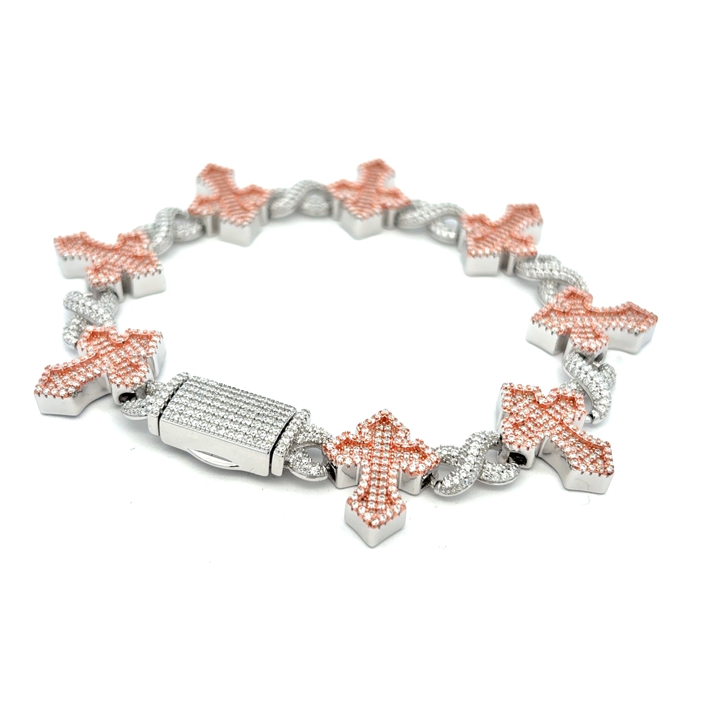 MB-22 (Moissanite Silver Bracelet)