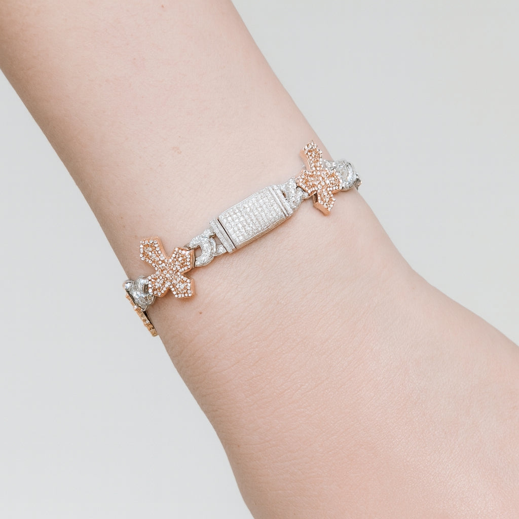 MB-22 (Moissanite Silver Bracelet)