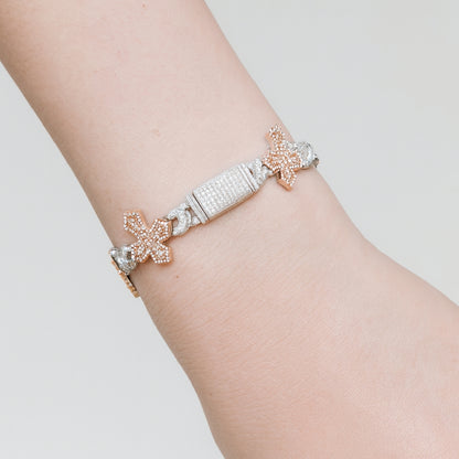 MB-22 (Moissanite Silver Bracelet)