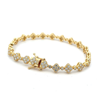 MB-28 (Moissanite Silver Bracelet)