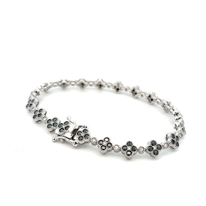 MB-28 (Moissanite Silver Bracelet)