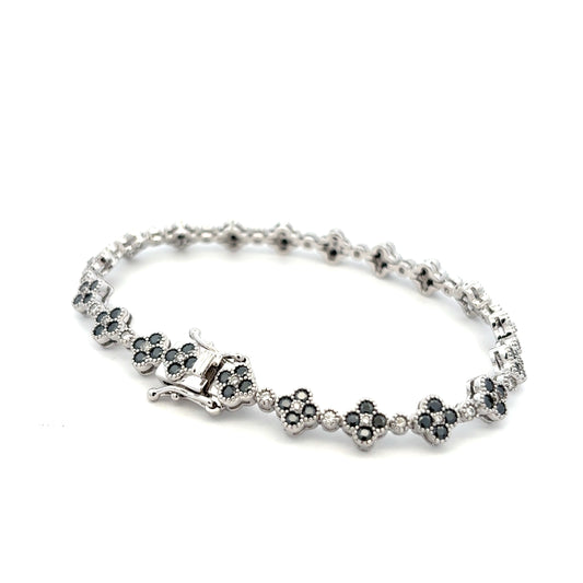 MB-28 (Moissanite Silver Bracelet)