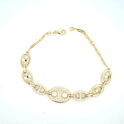 MB-32 (Moissanite Silver Bracelet)