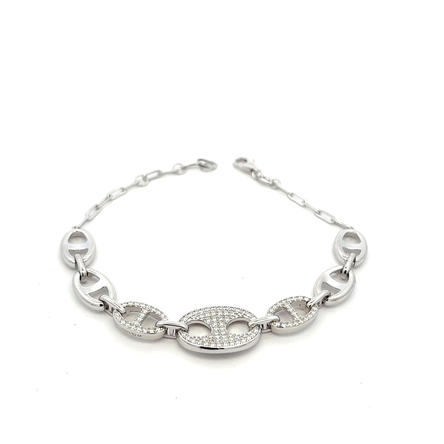 MB-32 (Moissanite Silver Bracelet)