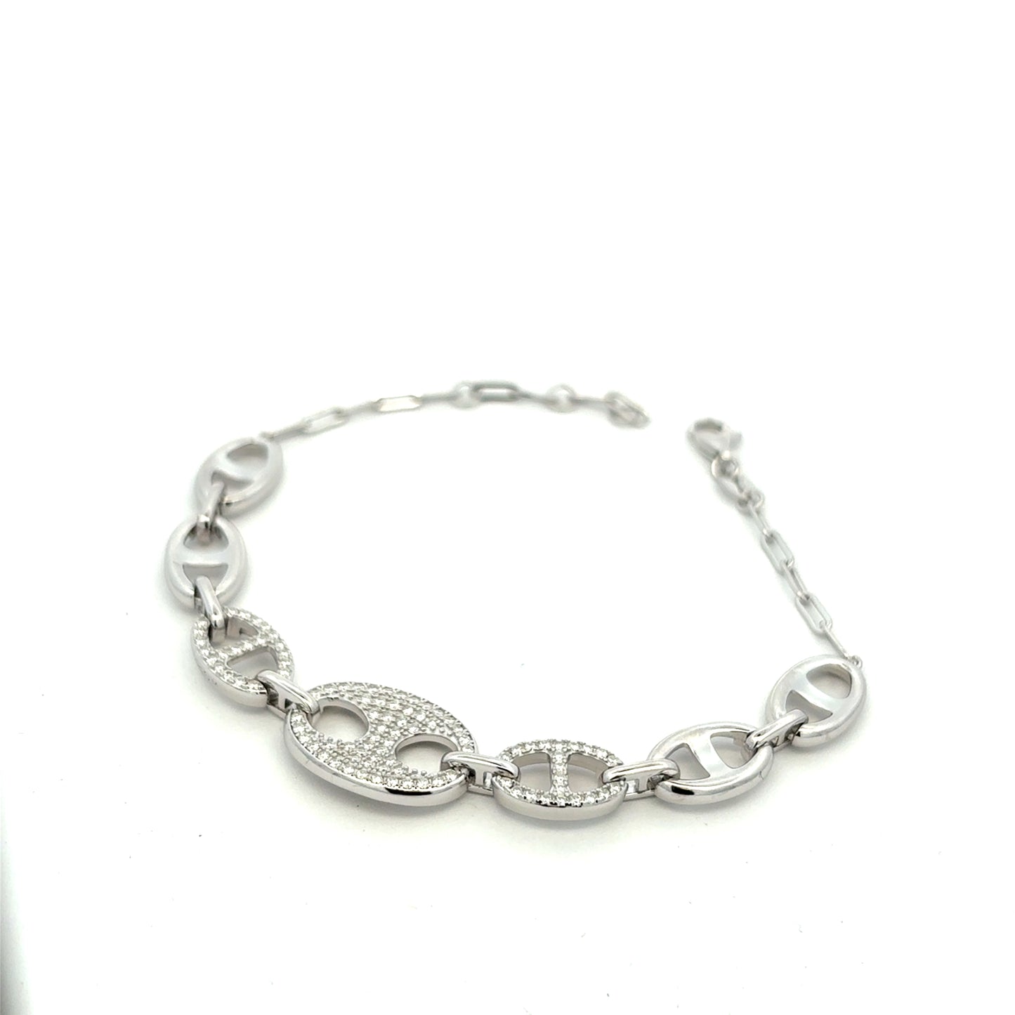MB-32 (Moissanite Silver Bracelet)
