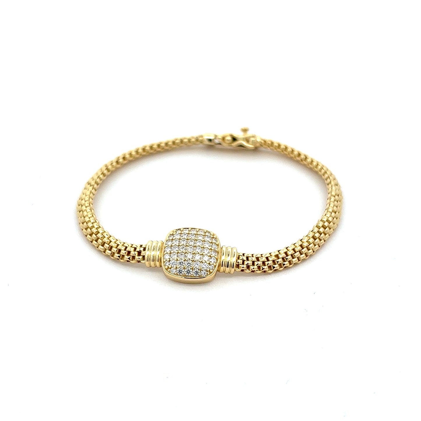 MB-34 (Moissanite Silver Bracelet)