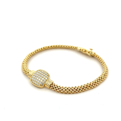 MB-34 (Moissanite Silver Bracelet)